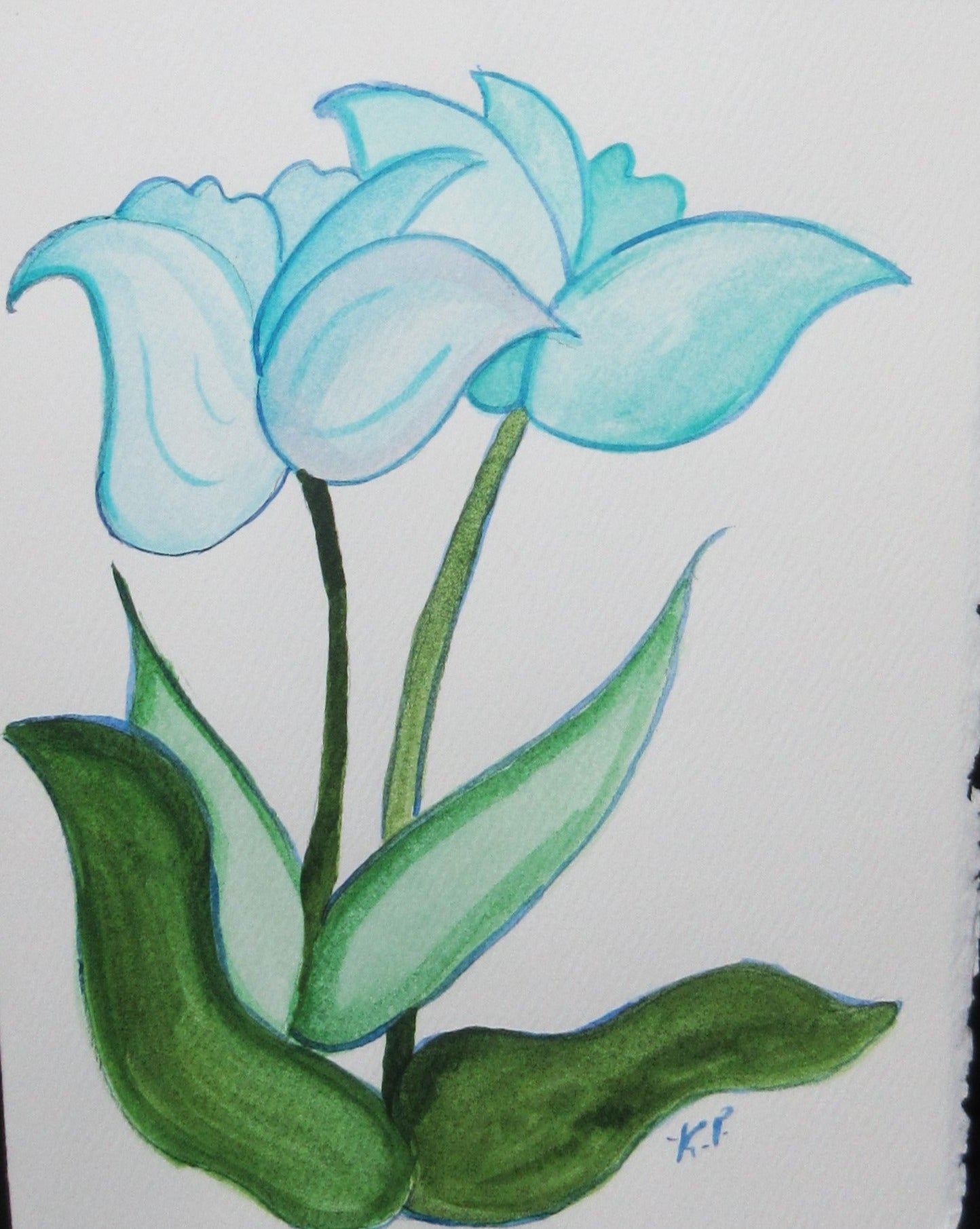 Tulip Pen Sketch, Original Drawing, Pen and Ink, Tulip Drawing, Tulip  Flower, Flower Drawings 