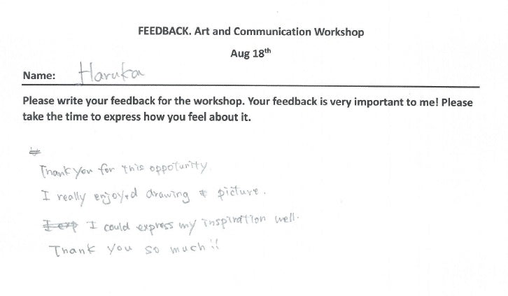 Basics of Communication and Art Workshop Sunday Oct 20th 10:00 AM-1:00 PM